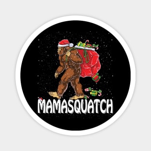 Bigfoot Santa Ugly Christmas Pajamas Mom T-shirt Magnet